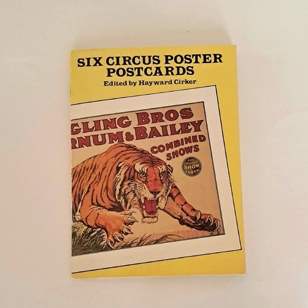 Circus Poster Post Cards Booklet 1991 Historic Ringling Bros Circus Collectible